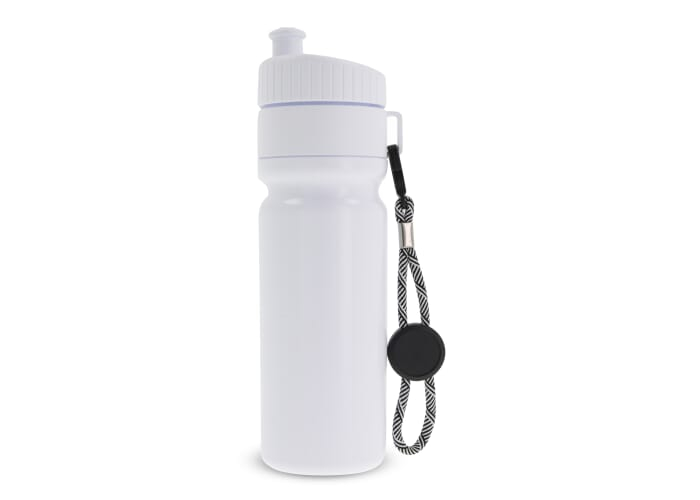 Bidon de sport 750ml à personnaliser fabriqué en Europe Blanc / Blanc